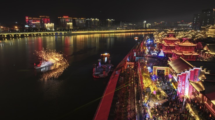 张家界夜景图片市区图片